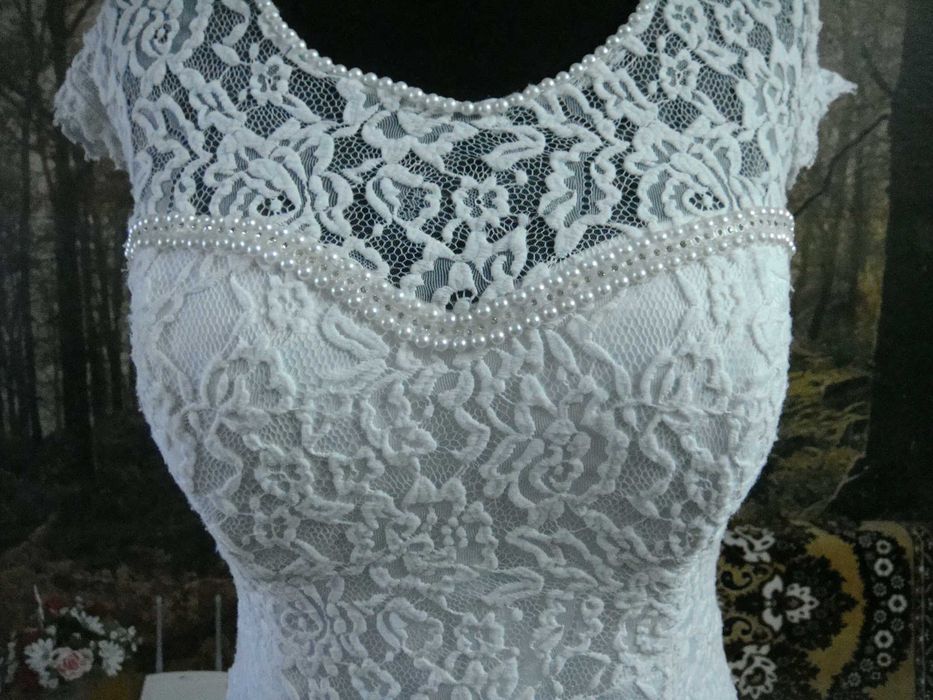 Свадебное классическое платье  52- 56р.