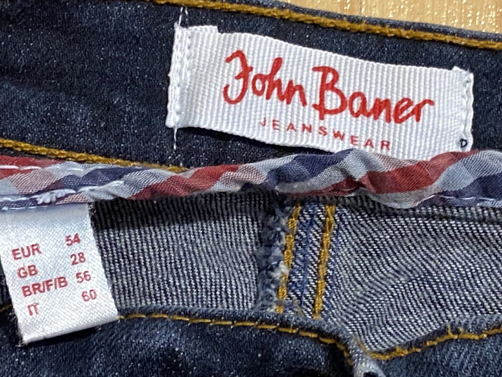 John Baner granatowe 54 7XL spodnie damskie jeasny dżinsy Vintage