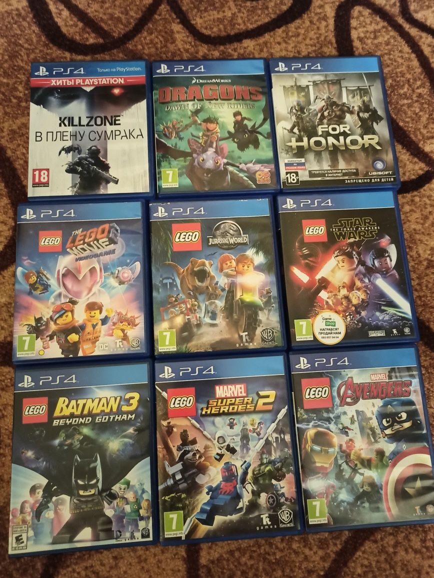 Диск Sony Ps4/5 Gta Ufc Mafia Mortal Nfs Minecraft lego Battlefield