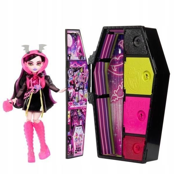 Monster High Staszysekrety Draculaura Neon, Mattel