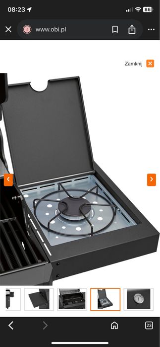 Grill gazowy z termometrem