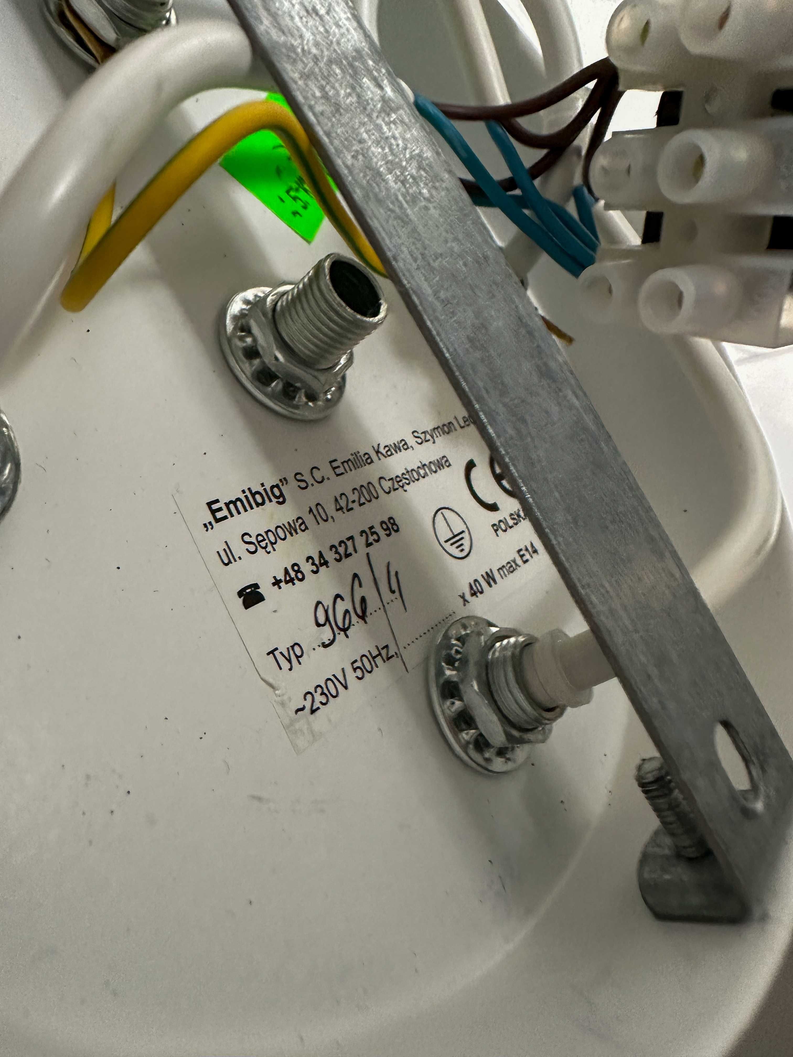 Lampa wisząca biała OGNIS 4 966/4