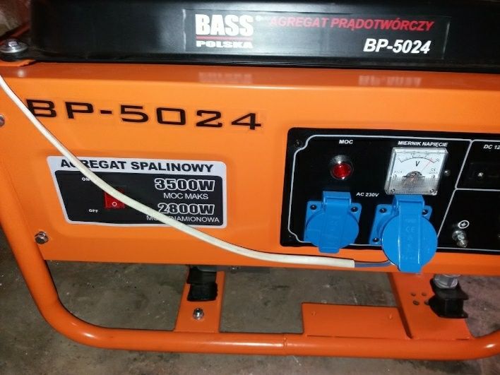 генератор 3.5 квт BASS BP-5024  220V Медная Обмотка
