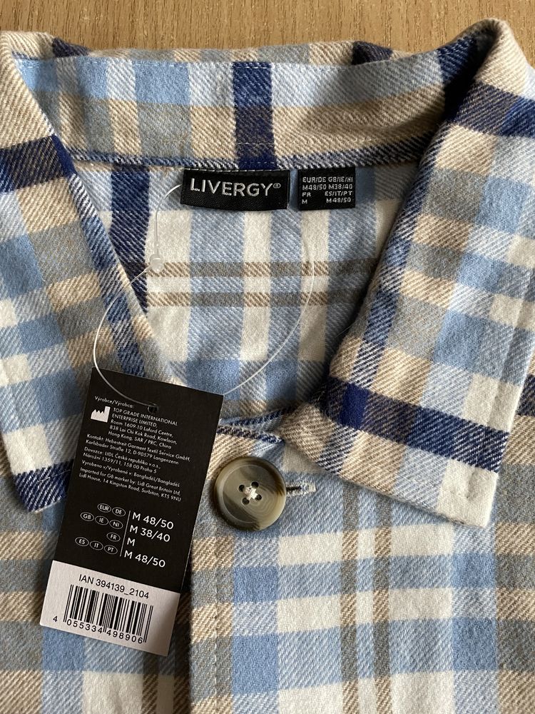 Nowa kurtka koszulowa męska overshirt Livergy, rozmiar M (48/50)