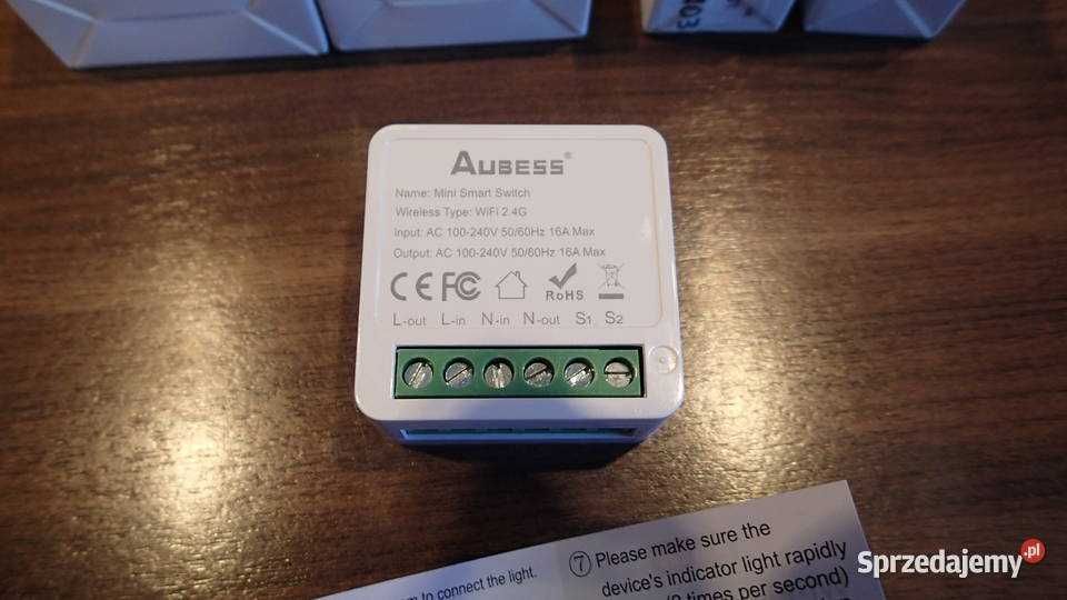 MINI Wifi inteligentny przełącznik 16A,Alexa, GoolHome