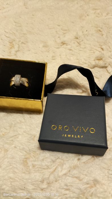 Anel prata novo da Oro Vivo