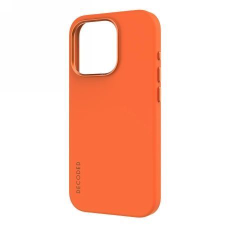 Etui Decoded Silikonowe z MagSafe do iPhone 15 Pro - Pomarańczowe