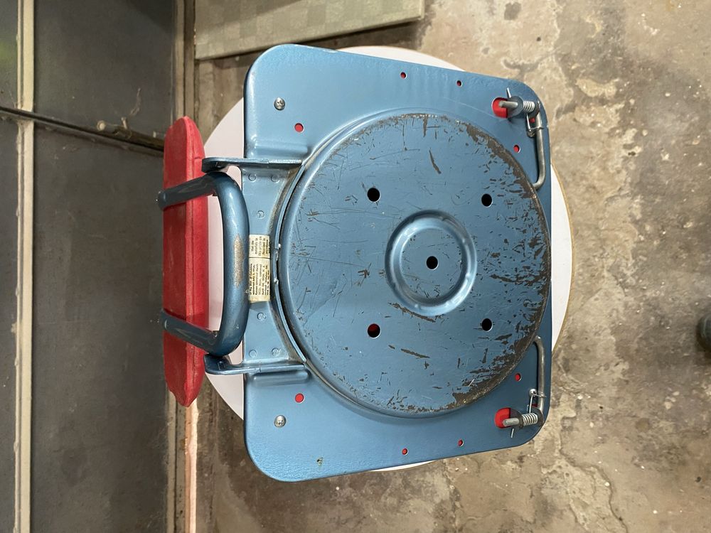 Cadeira acolchoada dobravel fabrill boar seat stadium laranja turquesa