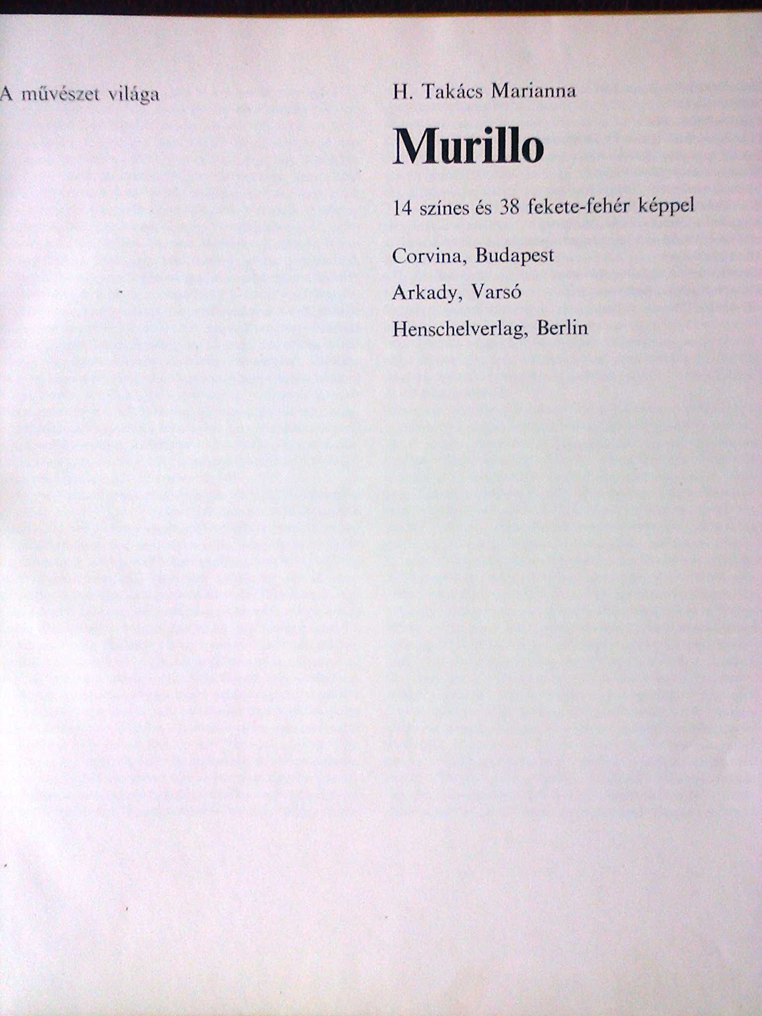 Книга на венгерском Murillo