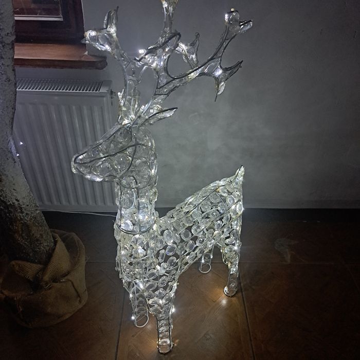 Renifer z kryształków led 95cm