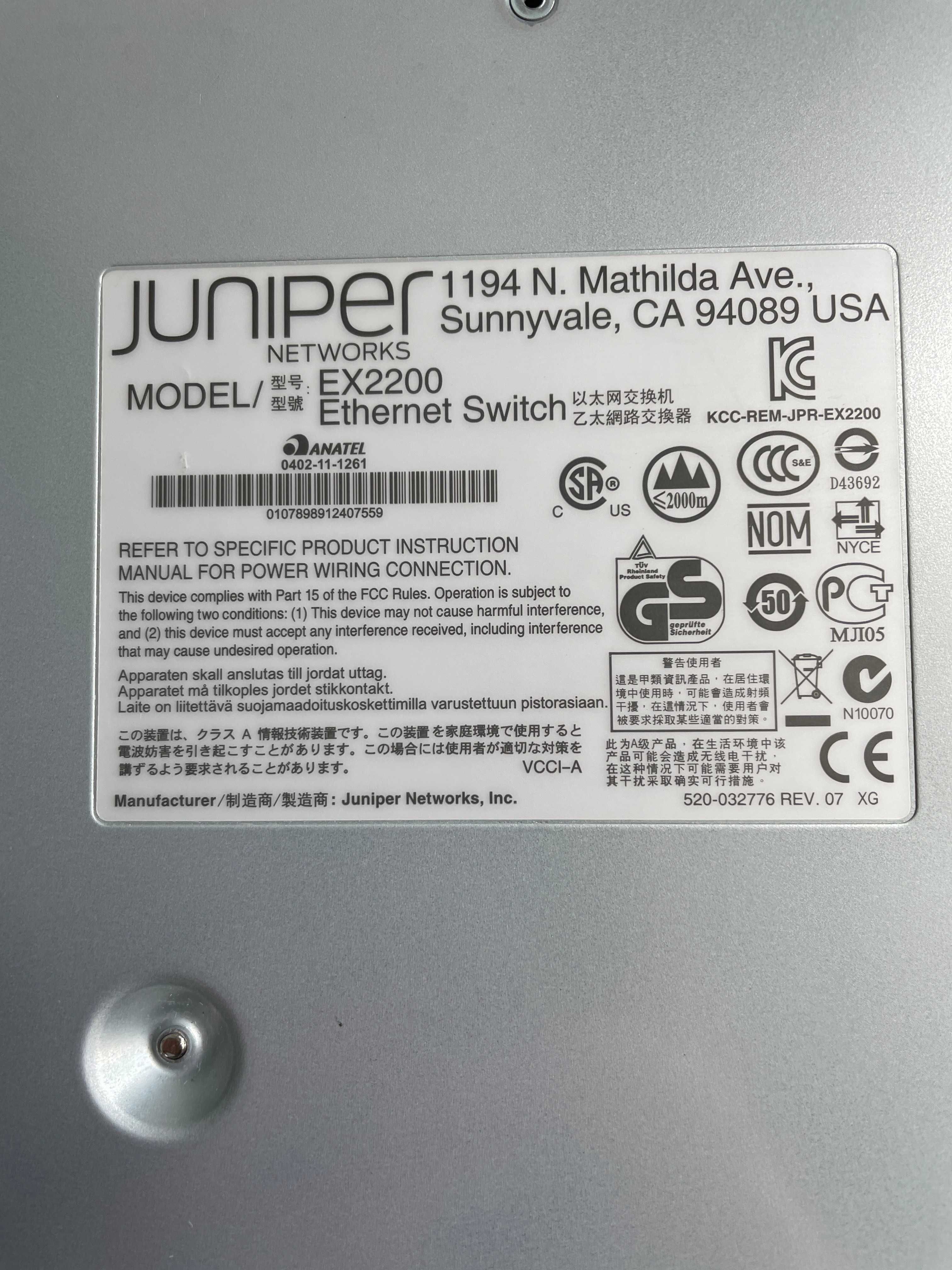 Juniper EX2200 - 24T