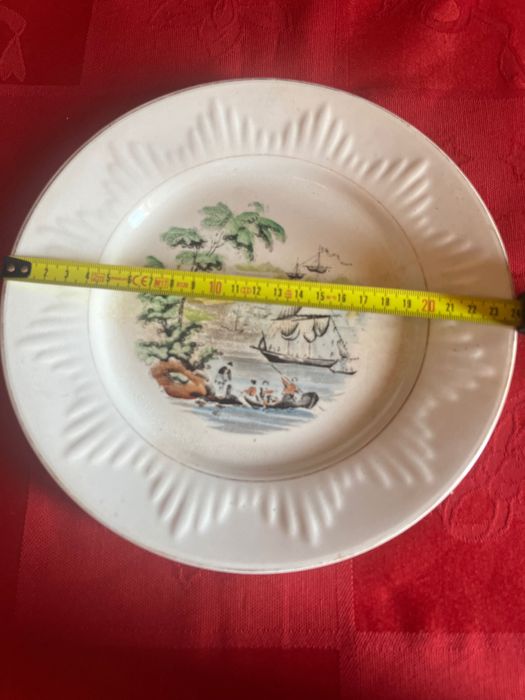 Prato motivo marinha