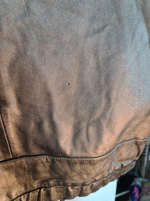 Colete cabedal vintage homem usado