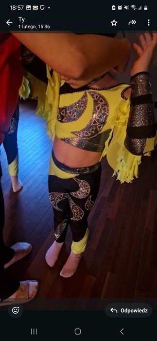 Strój do disco dance dla duetu dla dziewczynek