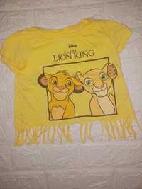 Koszulka król lew frędzle  98/104 Lato