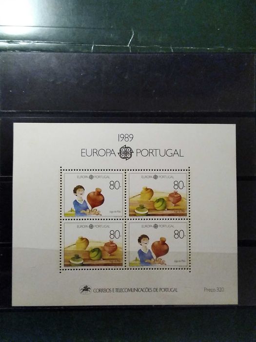 1989 Bloco Europa CEPT Portugal MNH **