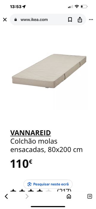 Cama Ikea NOVA c/colchoes