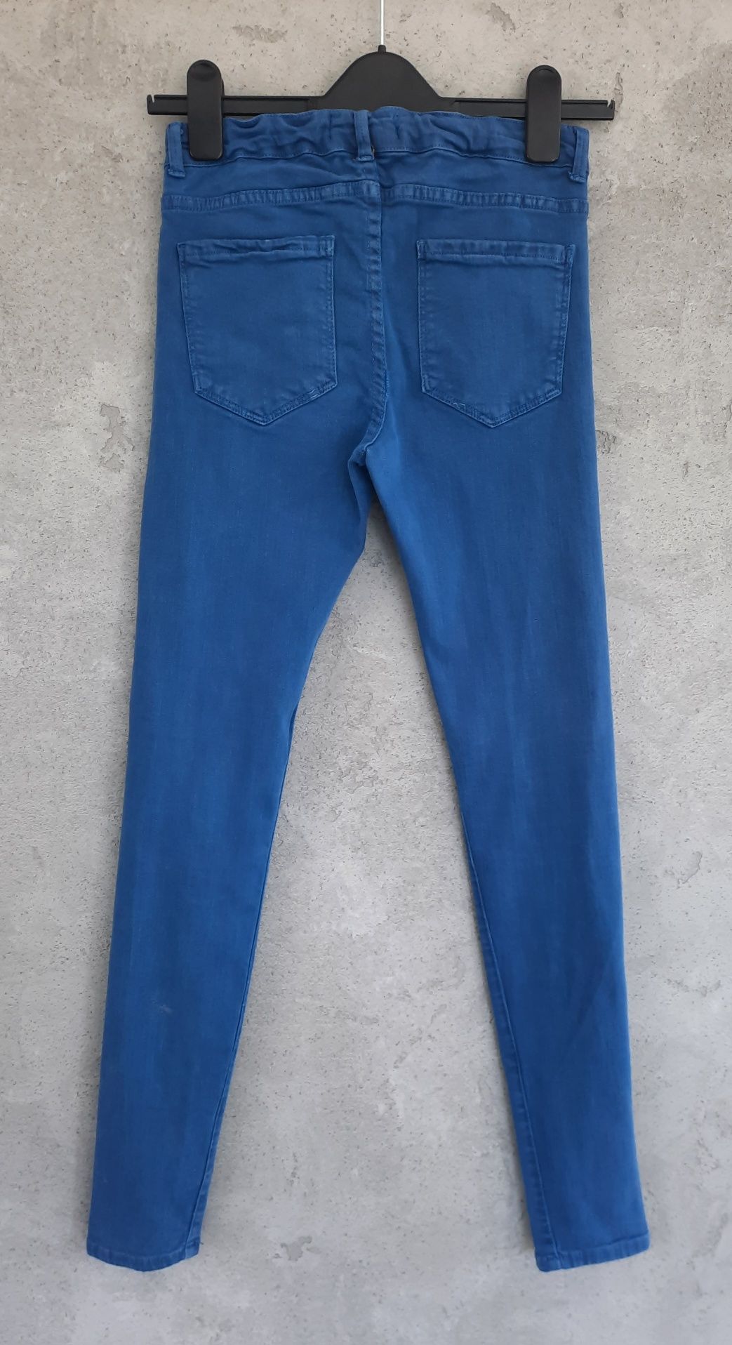 Jeansy niebieskie rurki skinny super slim Zara 164