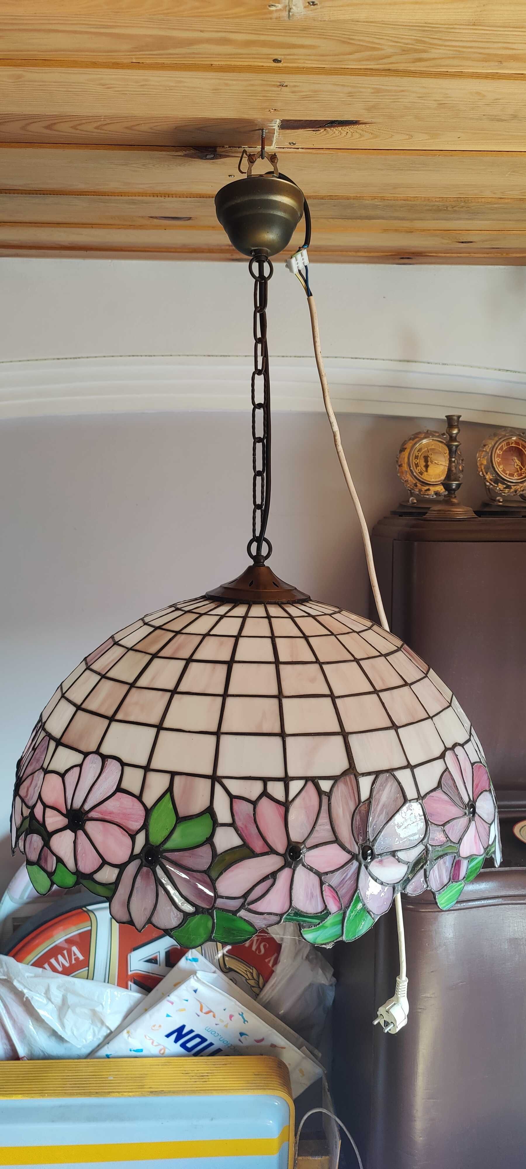 Lampa wisząca witraż