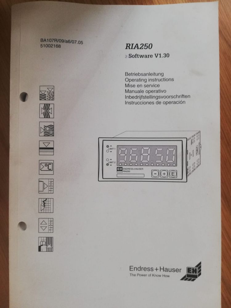 Indicador de Processo Endress+Hauser RIA 250