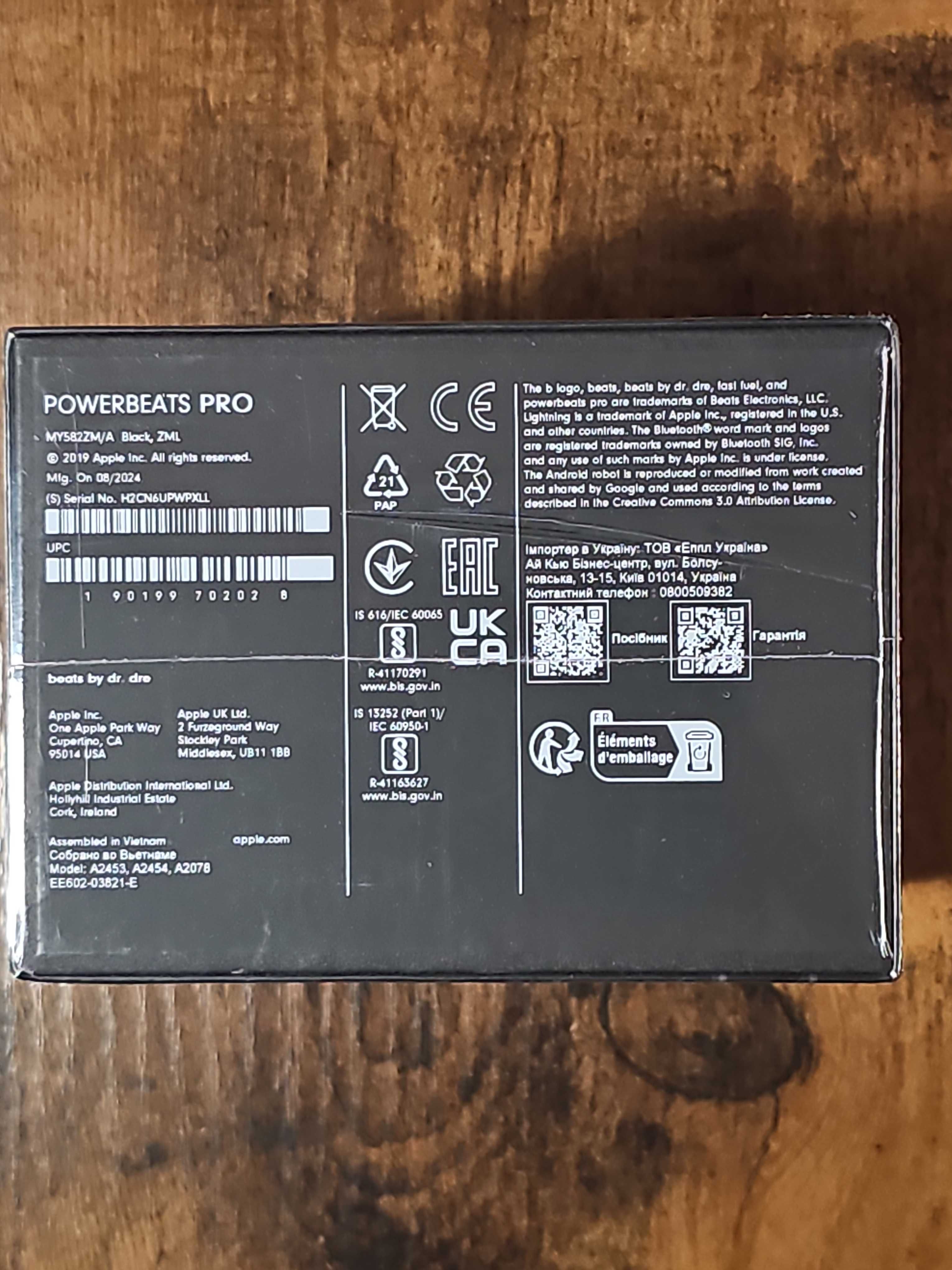 Apple Beats Powerbeats Pro Totally Wireless Earphones Czarne MV6Y2EEA