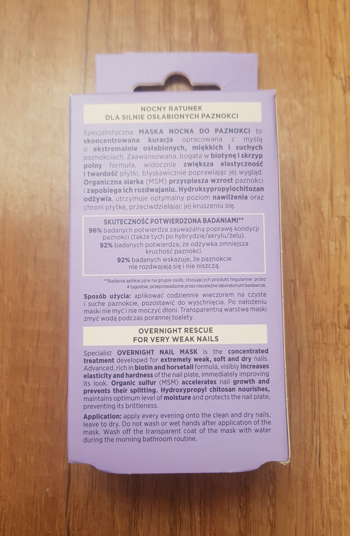 Eveline Med + maska na noc do paznokci kuracja suche łamliwe akryl żel