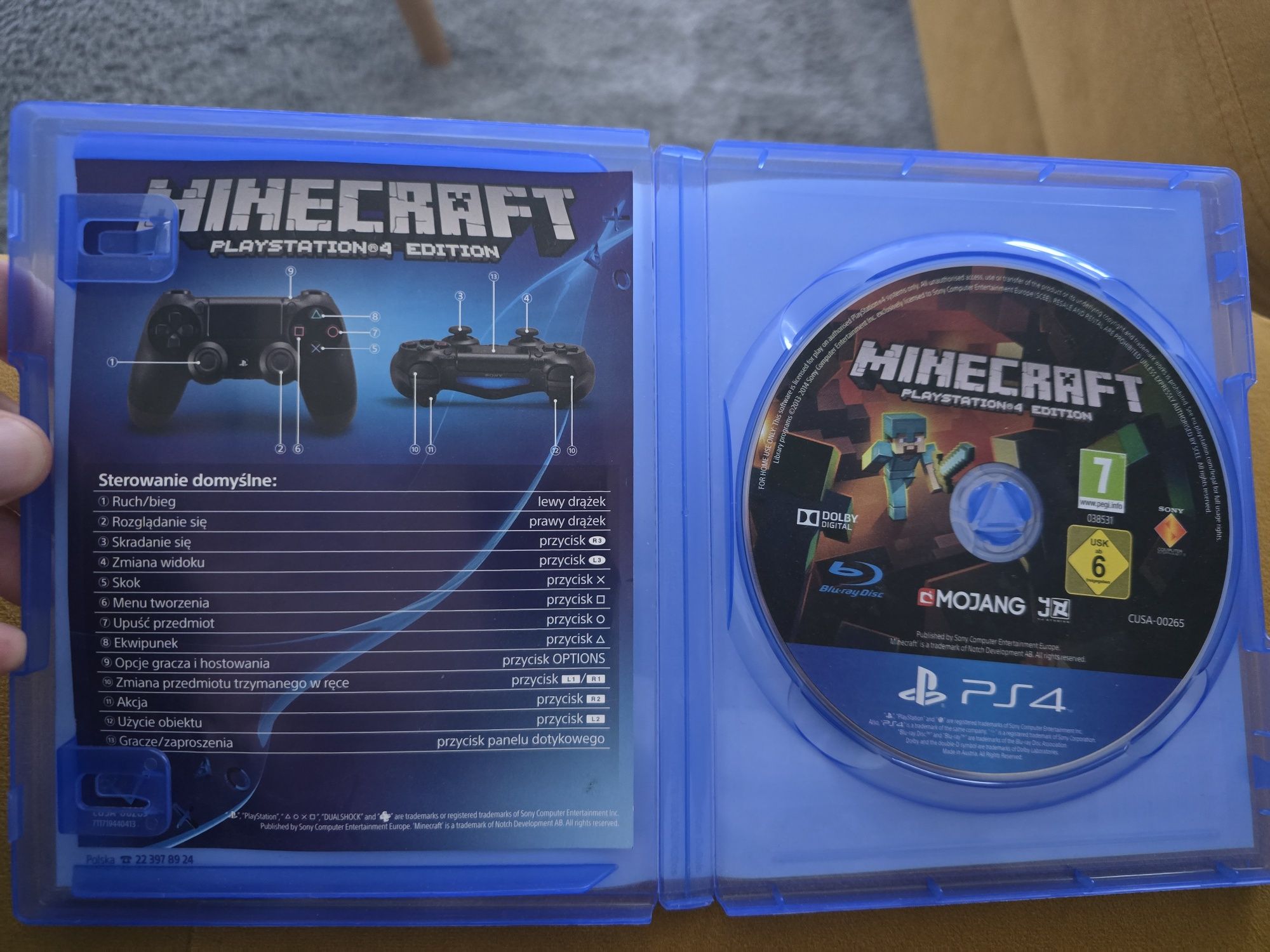 Minecraft PlayStation 4 i 5 edition po Polsku PS4 PS5