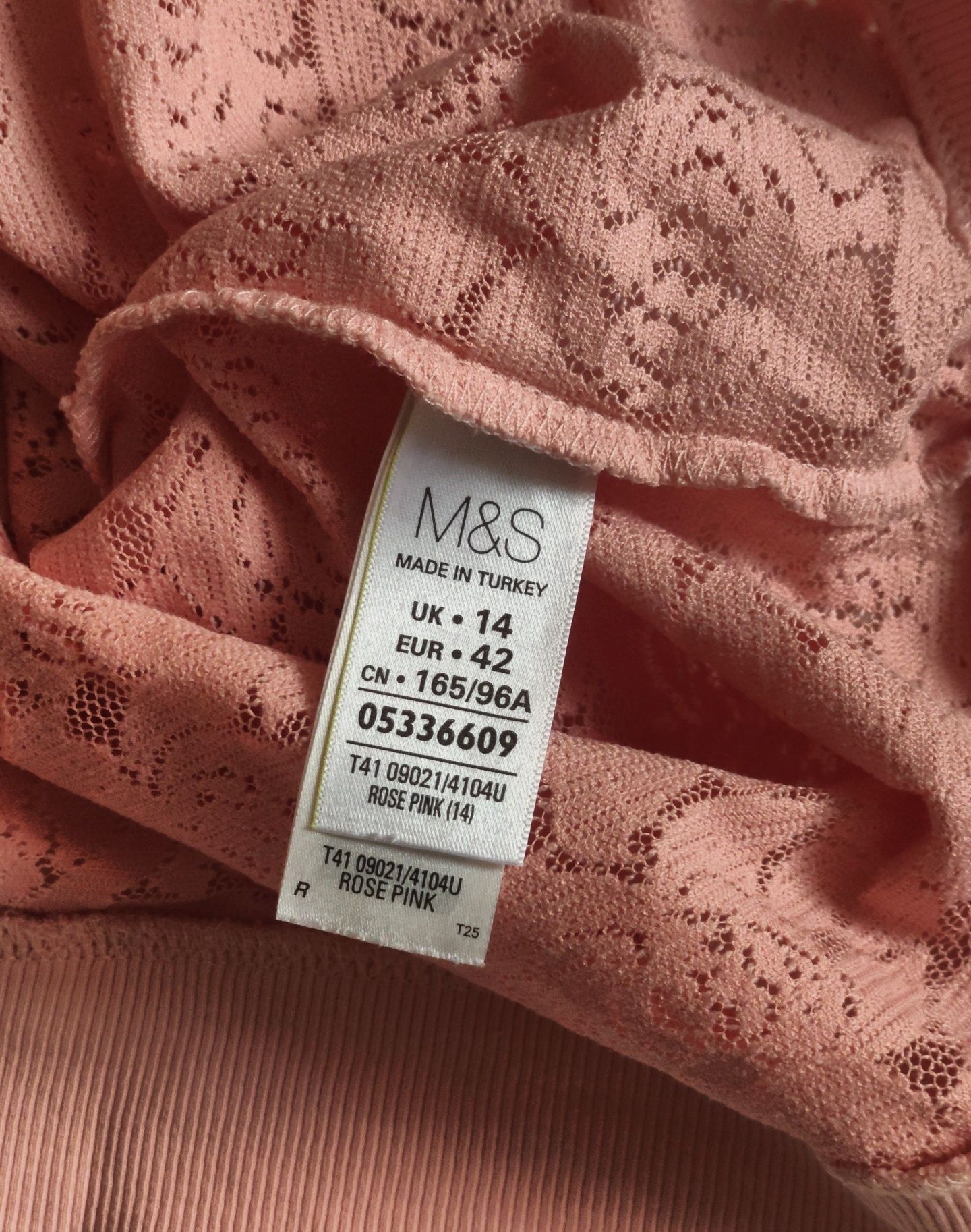 Pudroworóżowy sweterek – Marks & Spencer – XL / 42