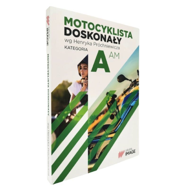 ZESTAW: Podręcznik MOTOCYKLISTA DOSKONAŁY Kat. A/AM/A1/A2 + Testy 2024