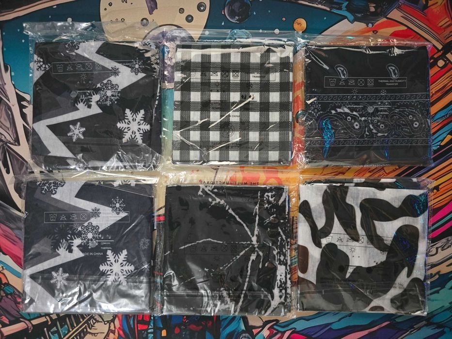 Conjunto de 9 Bandanas Multifuncionais SEATEAM