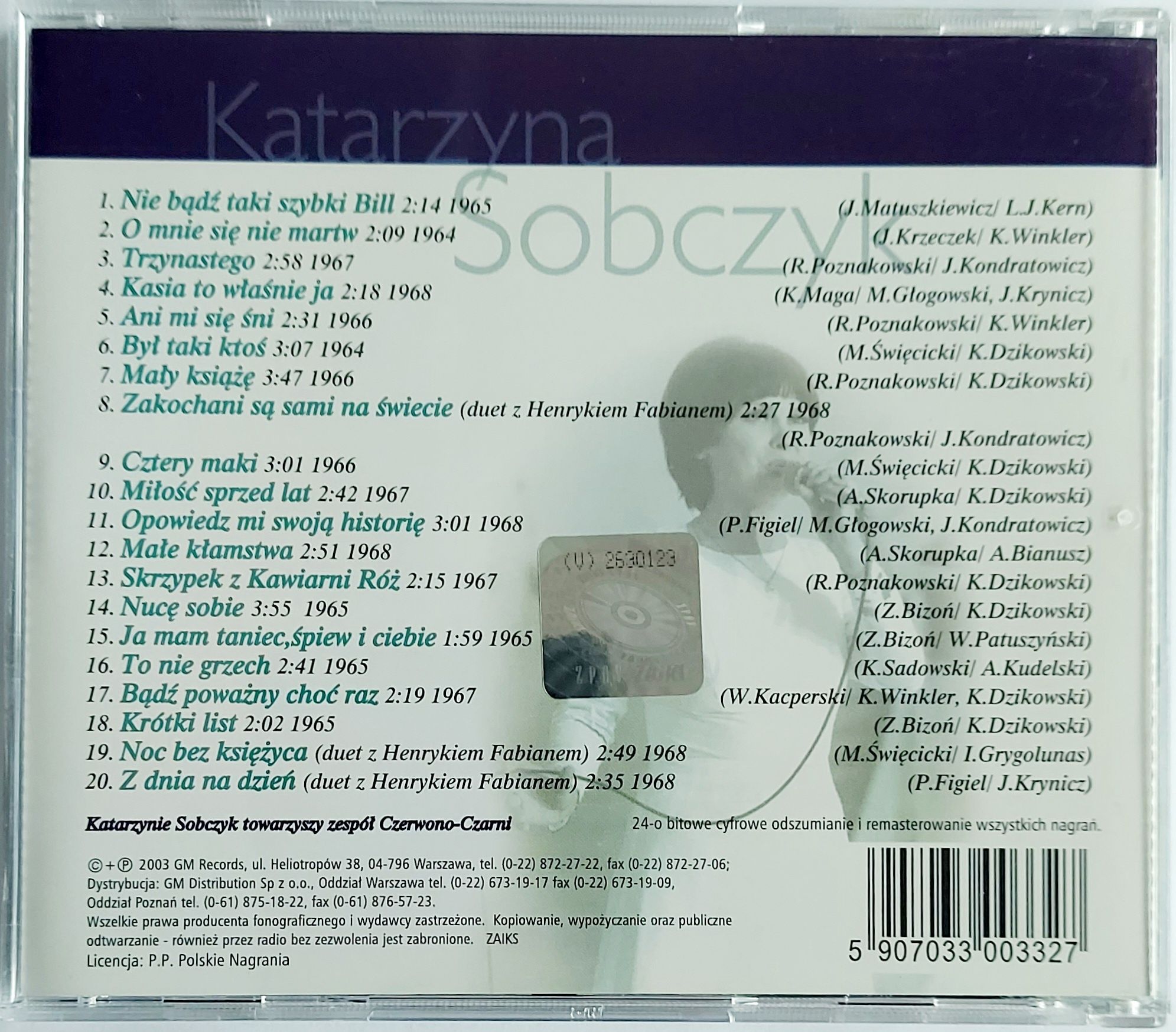Katarzyna Sobczyk Złote Przeboje 2003r