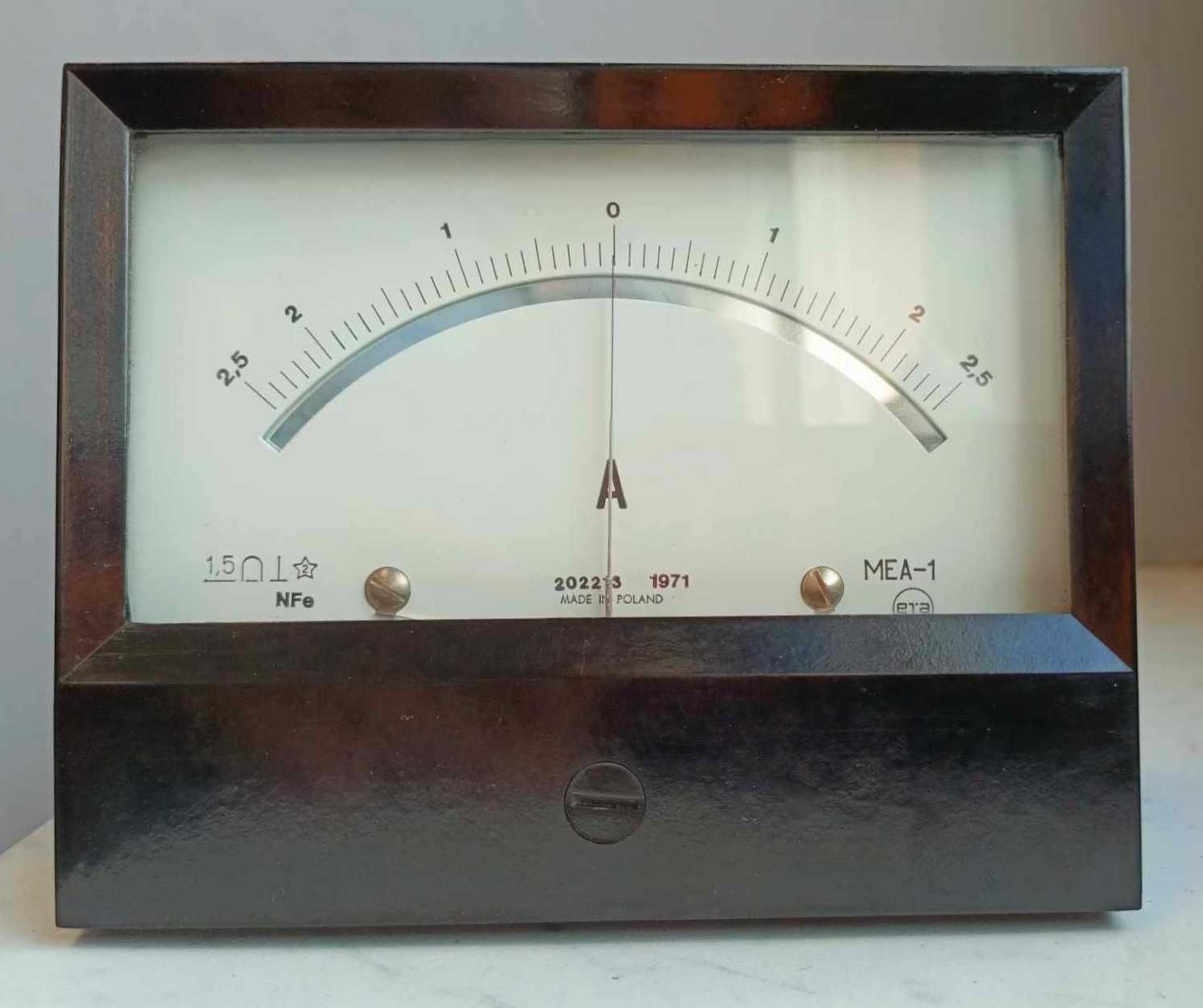 Amperomierz  analogowy ERA, MEA-1 DC -2,5 do +2,5 A