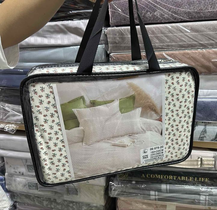 Комбінована різнокольорові фланелеві комплекти білизни "Байка" Koloco!