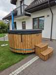 Balia ogrodowa jacuzzi 225cm z piecem wewnętrznym integrowanym DOSTĘPN