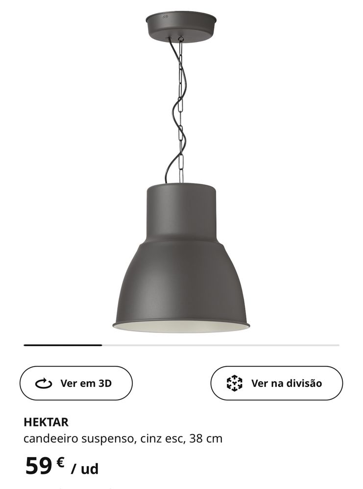 Candeeiros tecto Ikea