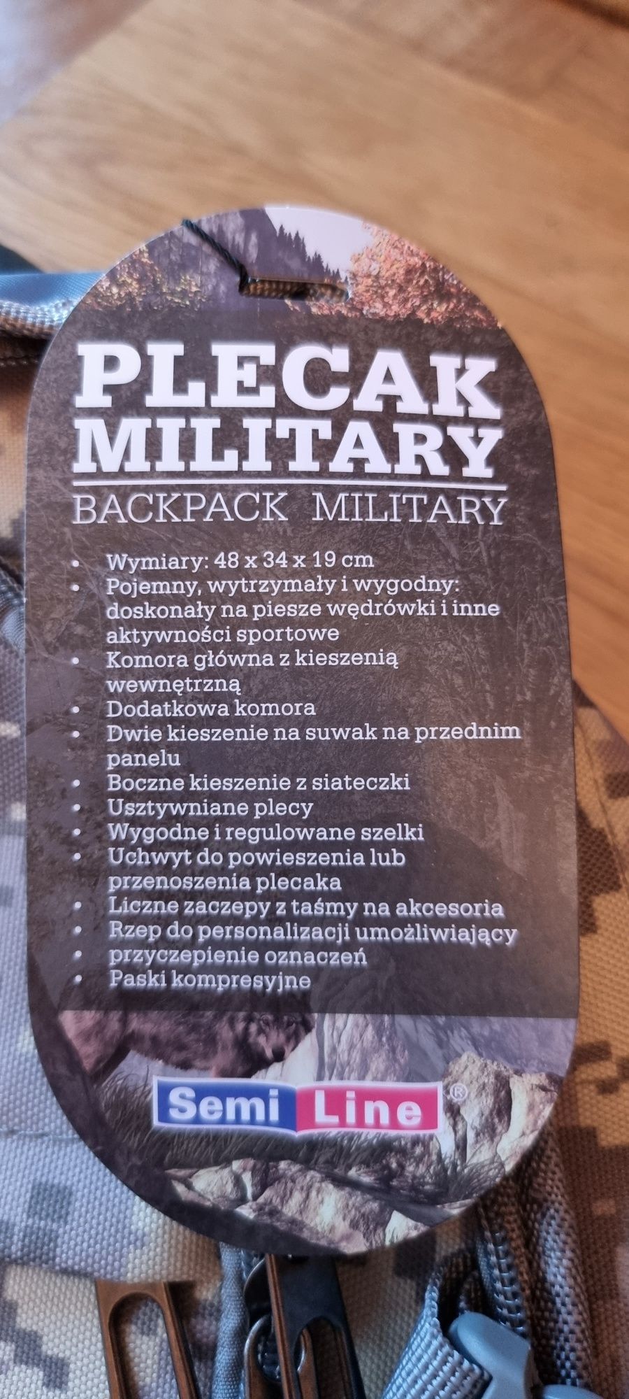 Plecak wojskowy system molle acu