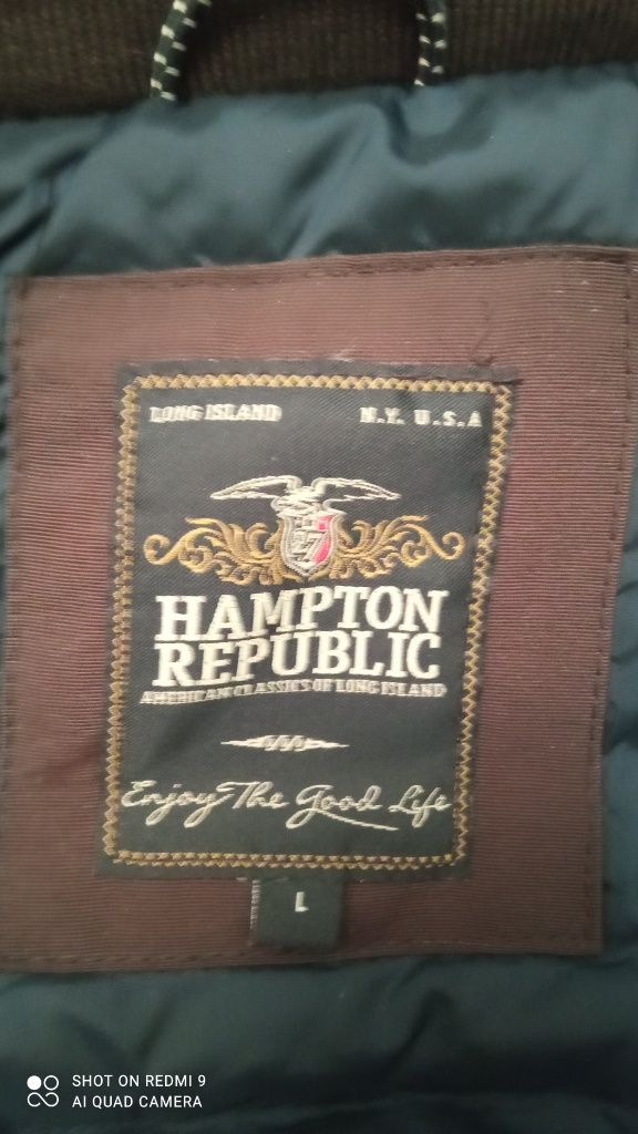 Kurtka puchowa zimowa Hampton Republic r. L