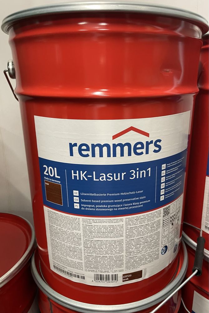 Impregnat do drewna 20 l. Remmers HK-Lasur 3 w 1