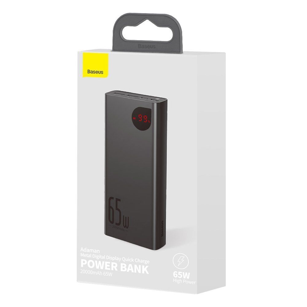 adaman powerbank 2x usb 1x usb-c 1x microusb 20000mah 65w quick c qmx