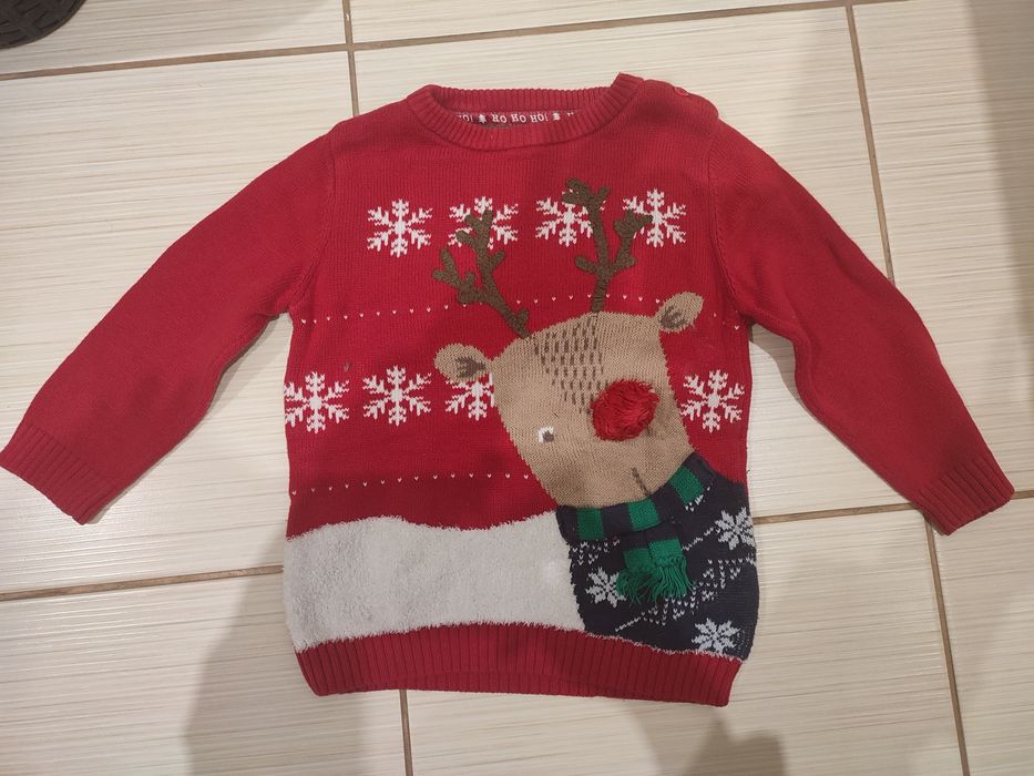 Sweter swiateczny rozmiar 12-18miesiecy