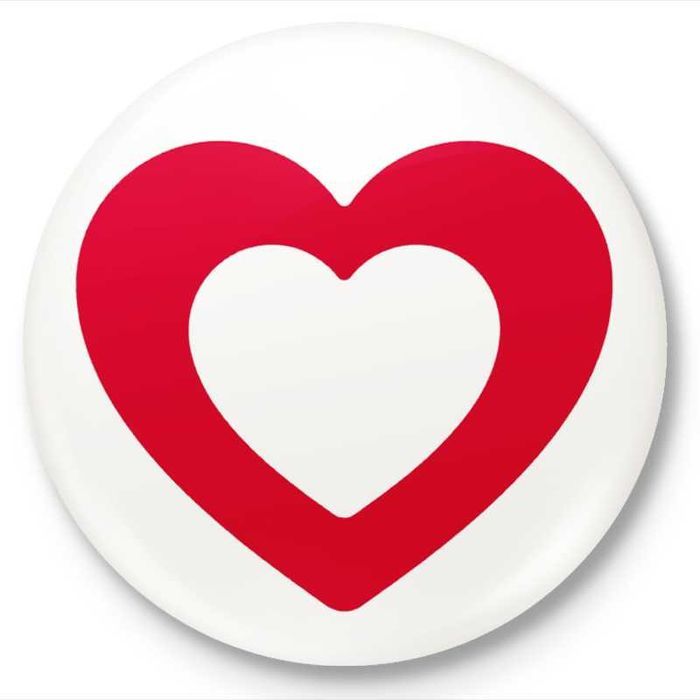 Button przypinka Polska w sercu