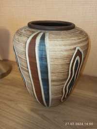 Wazon ceramiczny Sawa Keramik 25 cm lata 60/70 te