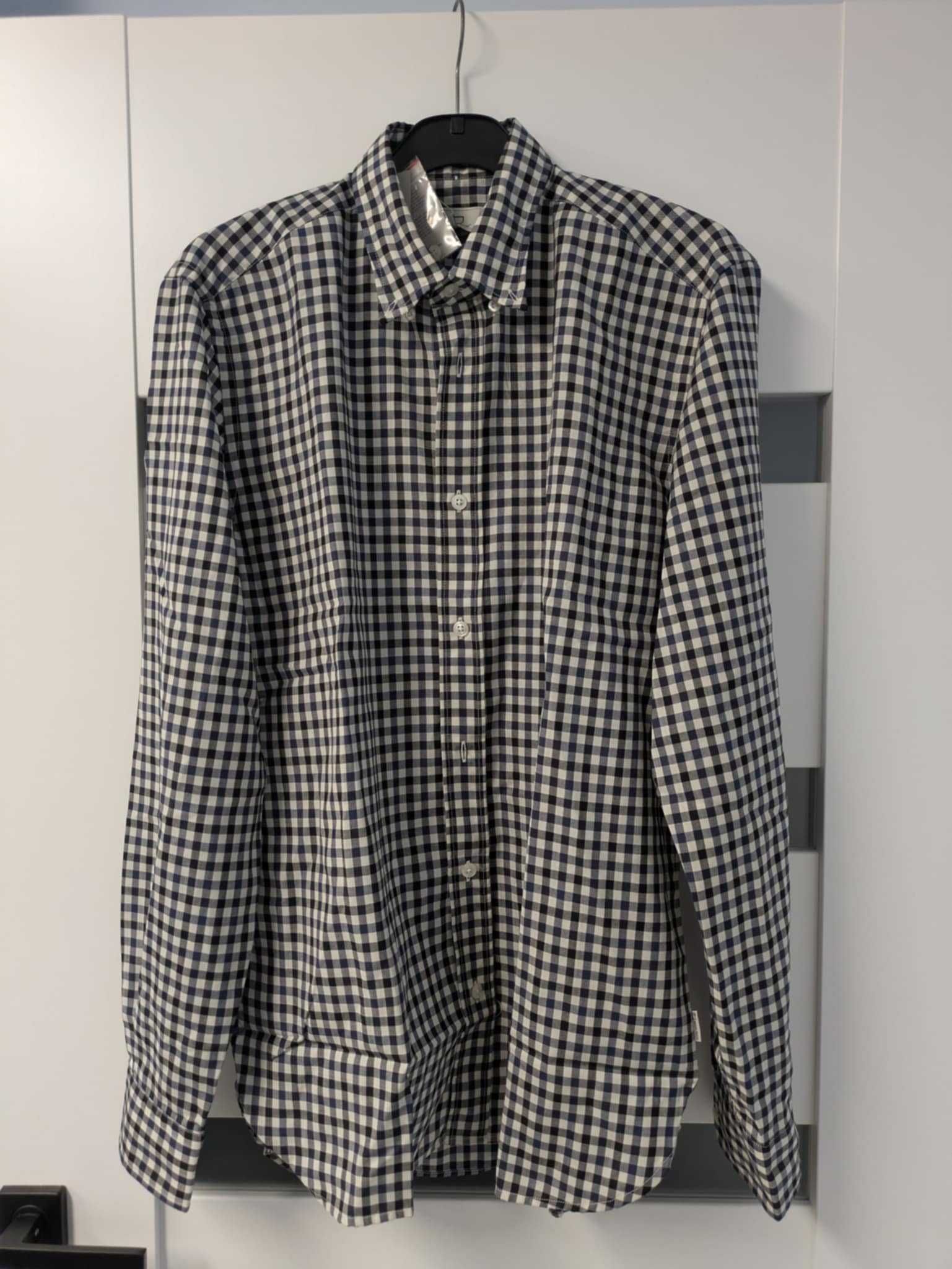 Woolrich virgin wool shirt Koszula 100% wełna dziewicza w kratę S