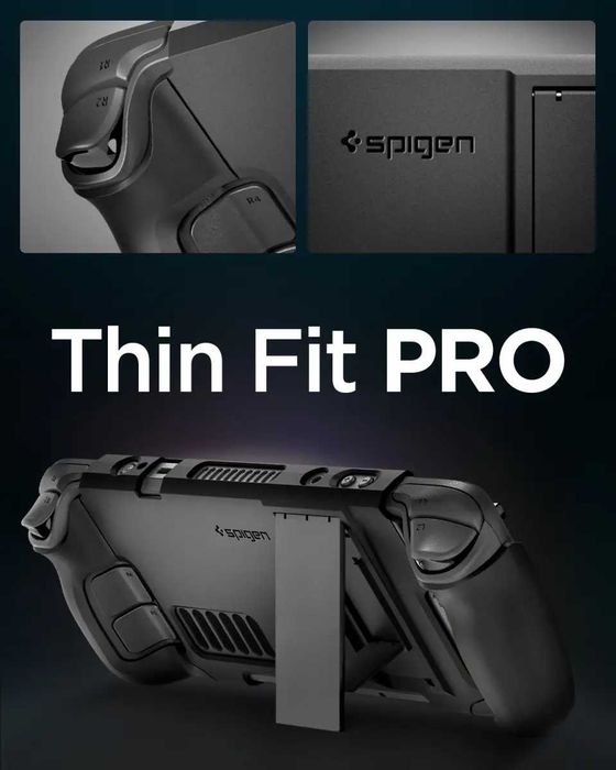 Чехол Spigen Thin Fit Pro для Steam Deck  Black