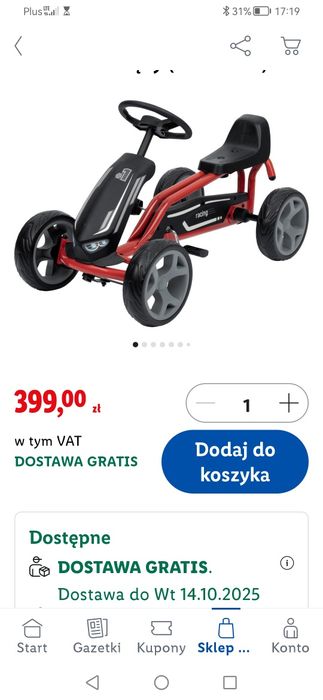 Gokart na pedały