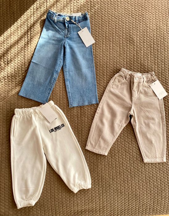 Nowe spodnie Zara, rozmiar 92/98