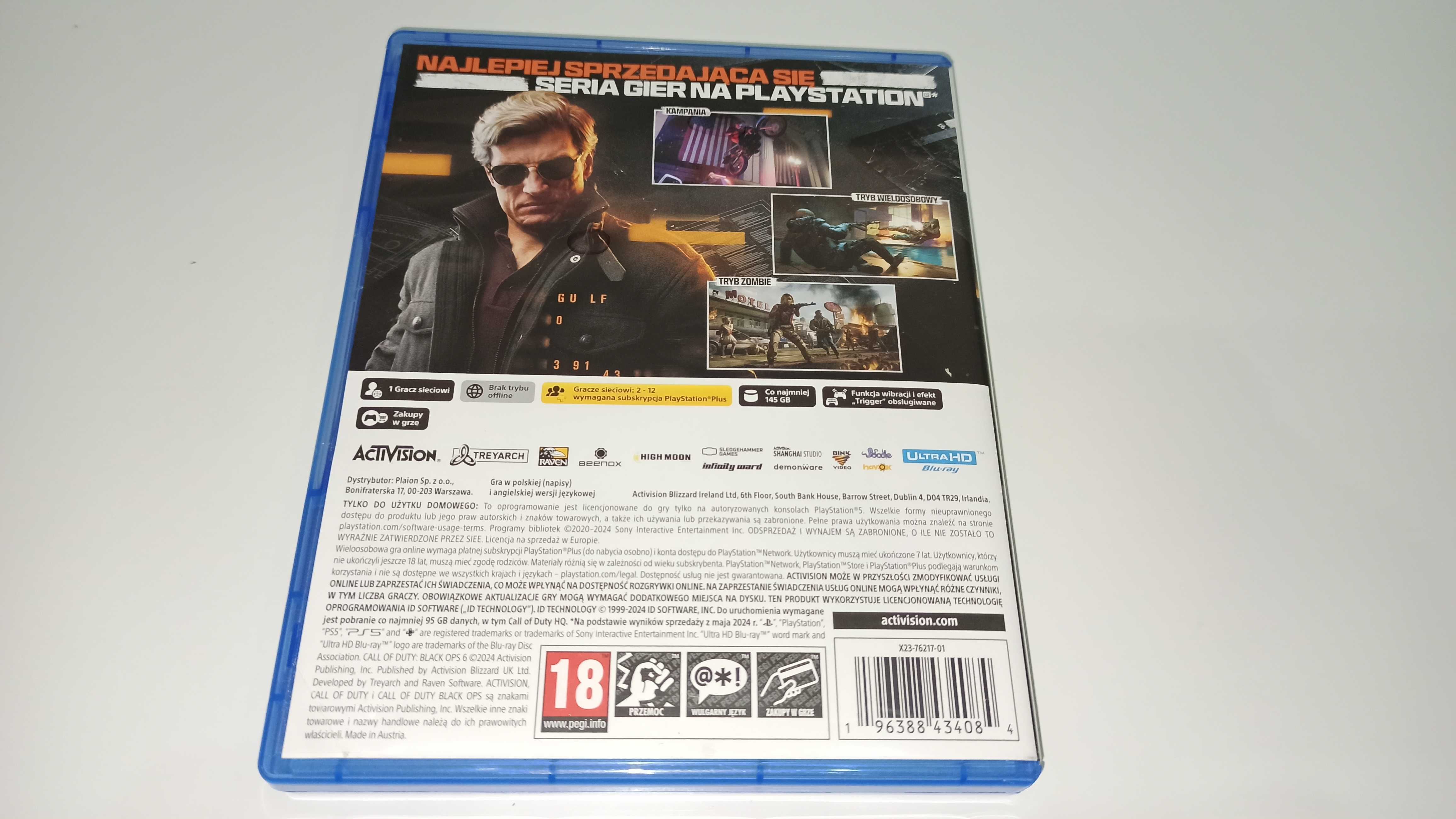 ps5 CALL OF DUTY BLACK OPS 6 PL po polsku okładka polska najlepszy COD