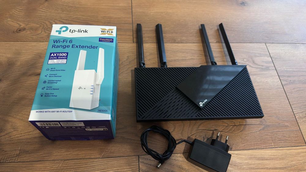 Router tp-link Archer AX55 + wzmacniacz RE505X