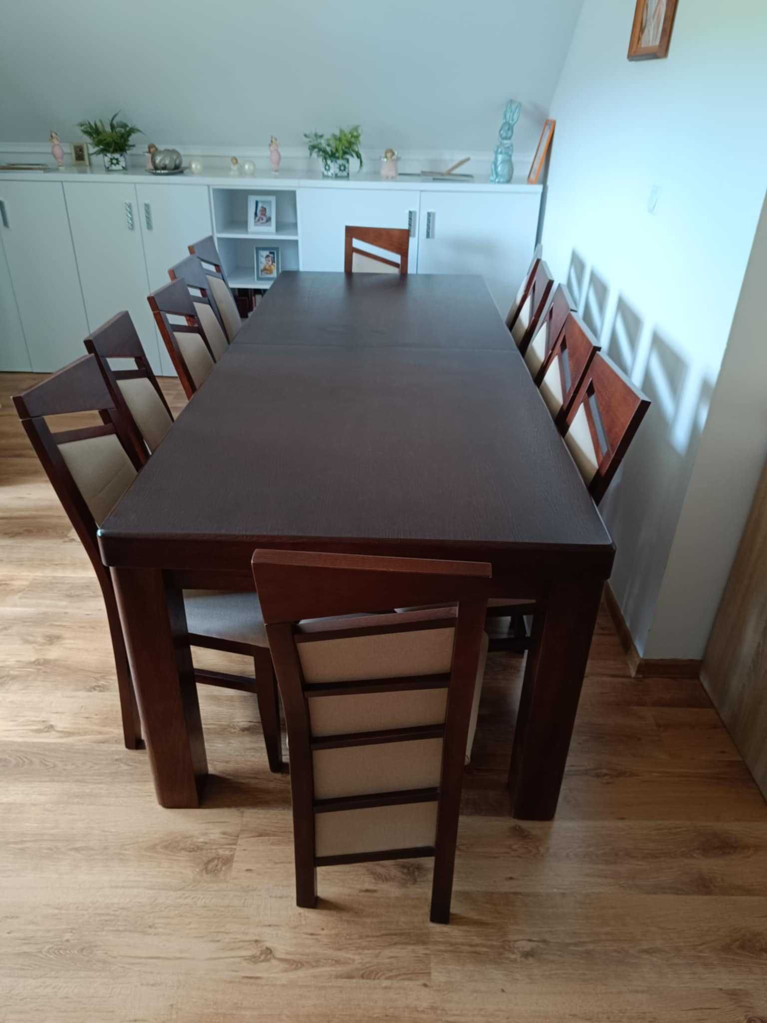Sprzedam stół z kompletem 12 krzeseł