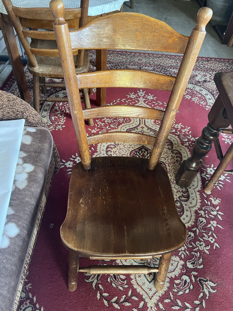Dębowy stół 85x140 z krzesłami
